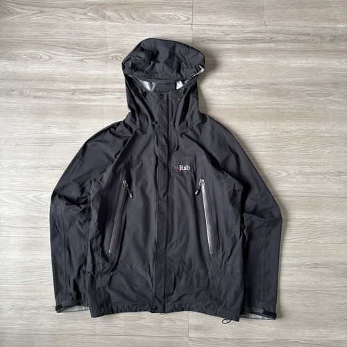 Rab raincoat jacket black - rab,