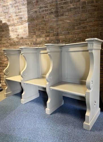 Antique solid oak seater - oak, 3