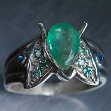 0.65cts Natural green