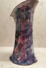 VASE Hand painted purple