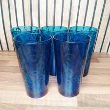 Set of 5 Blue Vintage