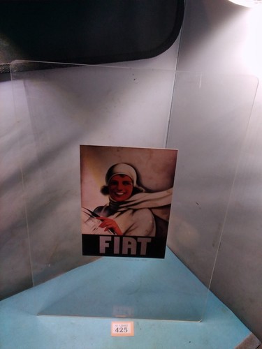Fiat advertising sign showroom - fiat,