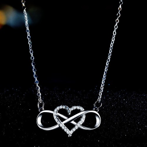 Heart infinity pendant - heart,