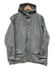 Vintage Retro Barbour Durham Green Wax Jacket Made In GB #41