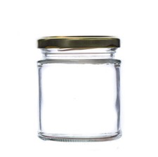 96 x 190ml Round Glass Jam Jars Lids Preserves Honey Pickle Chutney 8oz Deluxe