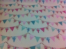 FRYETT`S Cotton Pink BUNTING