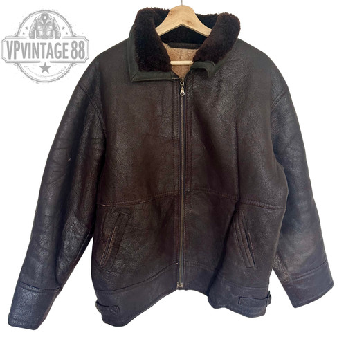 Vintage brown shearling - b3,