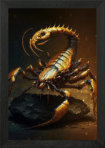 Scorpion cute animal framed - animal,
