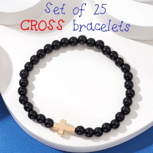 Set black gold cross - of, +