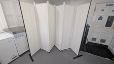 Cream 6-Panel Room Divider Privacy Screen Paravent - 305x183 cm