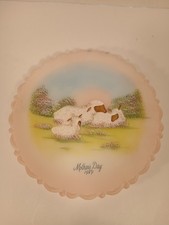 Fenton Satin Glass Handpainted