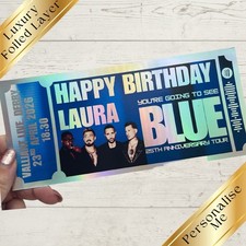 Blue - Mock concert Ticket -