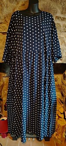 Zanzea blue white polka dot - blue, &