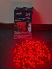 Red LED Berry Cluster Lights with Timer