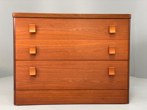 Vintage teak chest drawers - vintage,