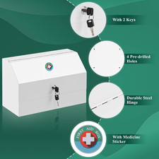 Large Wall Mount Medicine Lock