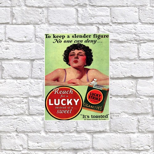 Lucky strike retro tin metal - strike,,