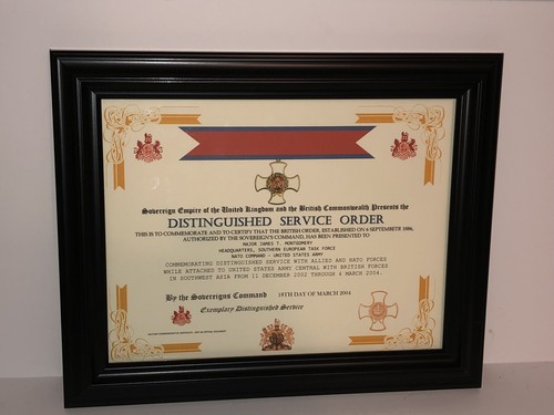 Distinguished service order - service,