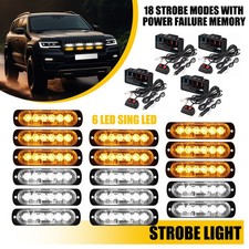 4X 6LED Amber Car Recovery