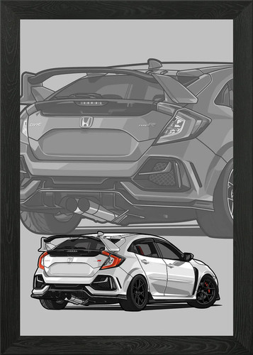 Honda civic type white - civic, r
