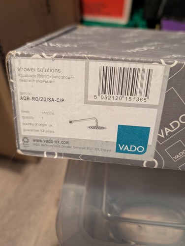 Vado aquablade round shower - aquablade,