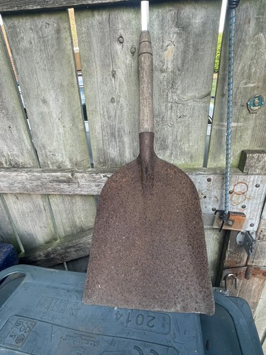 Vintage metal coal shovel - vintage,