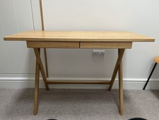 Habitat Roscoe Desk with 2 Drawers - Oak In Excellent Condition