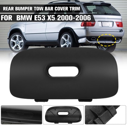 Rear bumper cover black tow - bumper,