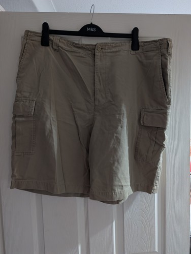 Mens cargo shorts beige - m&s,