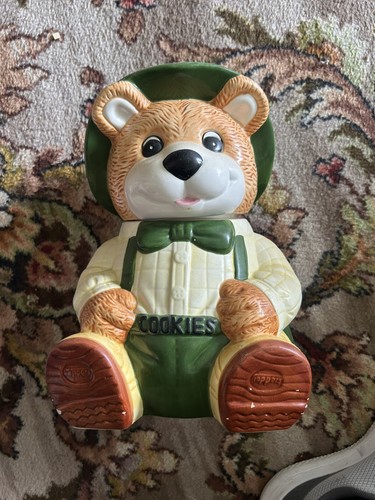 Vintage cute happy bear cookie - vintage,