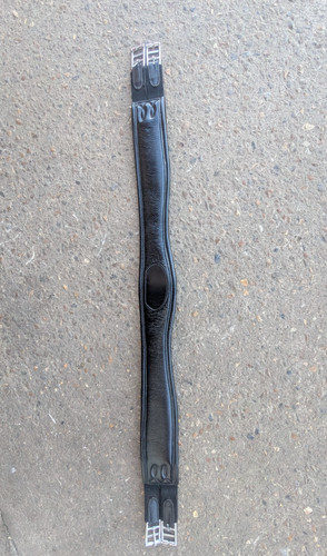 Black leather girth - leather,