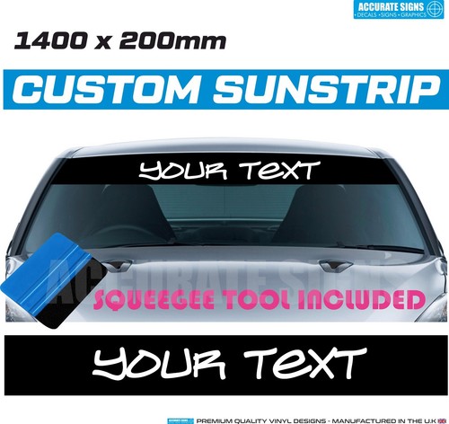 Custom sunstrip for - sunstrip,
