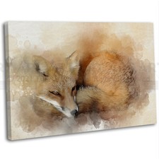 Fox Abstract Watercolour
