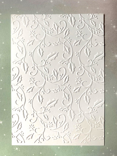 Embossed christmas card - embossed,