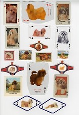 LHASA APSO COLLECTION OF DOG COLLECTABLE CARDS STAMPS & BANDS