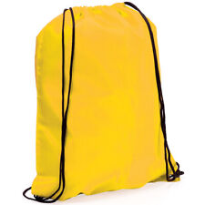 NYLON DRAWSTRING BACKPACK BAG - SCHOOL GYM SPORTS PE BOOKS DANCE - RUCKSACK NEW