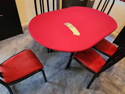 Red cherry poker table - poker,