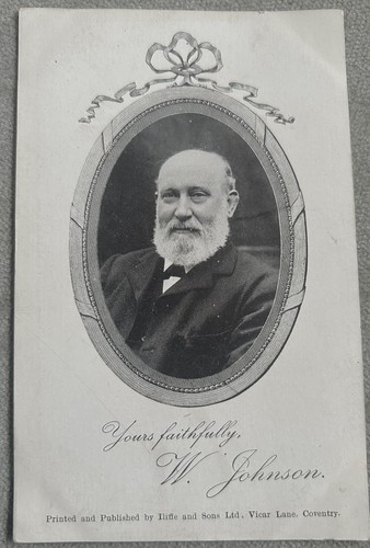 Johnson postcard portrait - johnson.,
