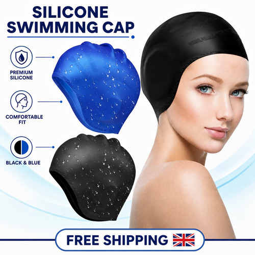 Silicone swimming cap with - silicone,