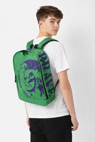 Diesel green with blue logo - with,