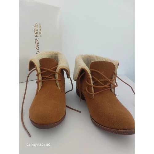 Dune brown tan suede ankle - dune,