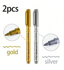 Pilot Metallic Super Gold & Silver Extra Fine Permanent Marker Paint Pens set