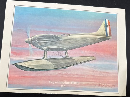 Vintage poster supermarine - poster,