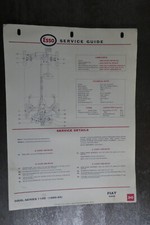Fiat 500D Service Guide Chart Car Automobilia Garage