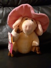 Piggin Pig Toy  Poser Pink Hat 1991 Plush Soft Honey Kid