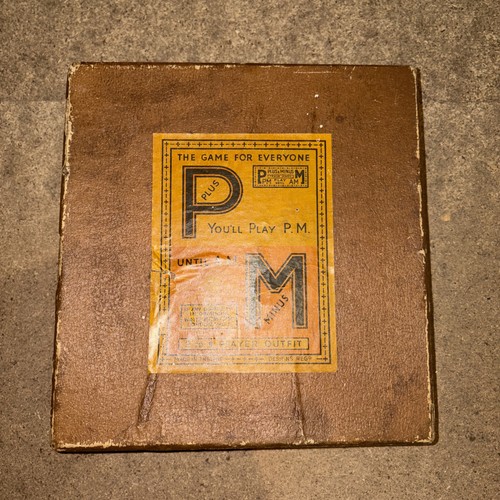 1930s vintage board card - card, game
