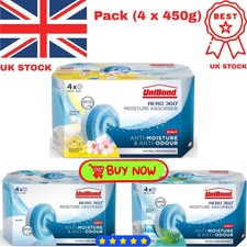 UniBond AERO 360 Lavender Moisture Absorber Refill Tabs 4 x 450g