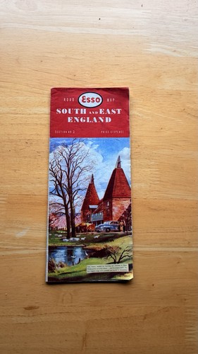 Vintage esso road map south - road, of