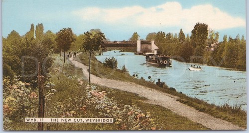 Weybridge surrey river - river, antique