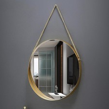 Gold Wall Mirror with Chain